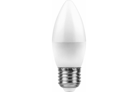 Купить Лампа светодиодная FERON LB-97 7W 230V E27 свеча 2700K 37*100mm 560lm 25758 фото №2