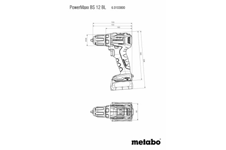 Купить Дрель аккумуляторная Metabo PowerMaxx BS 12 BL   601038800 фото №2