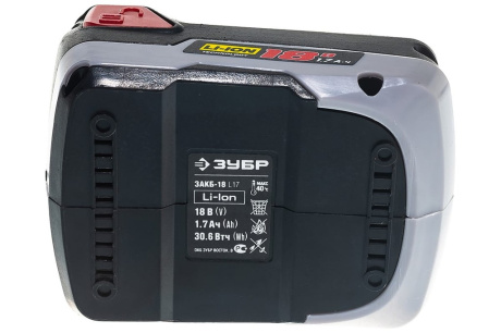 Купить Батарея ЗУБР аккумуляторная для дрелей-шуруповертов  1 7А/ч  18 0В ЗАКБ-18 L17 фото №4