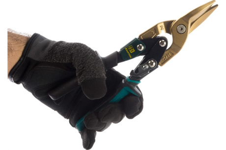 Купить Ножницы по твердому металлу KRAFTOOL двойная рычаж передача титан покрытие двухкомп ручка 2327-S фото №3